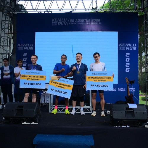 Race photo from KEMLU RUN 2026