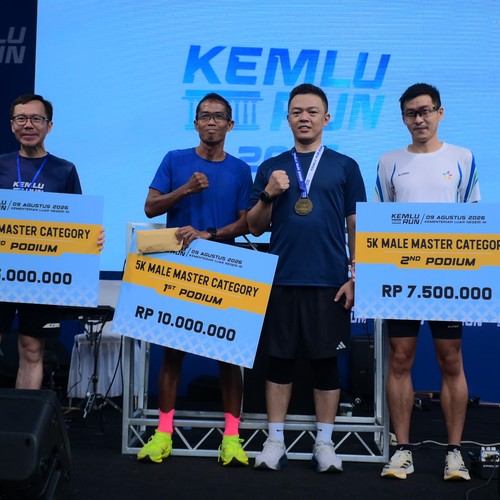 Race photo from KEMLU RUN 2026