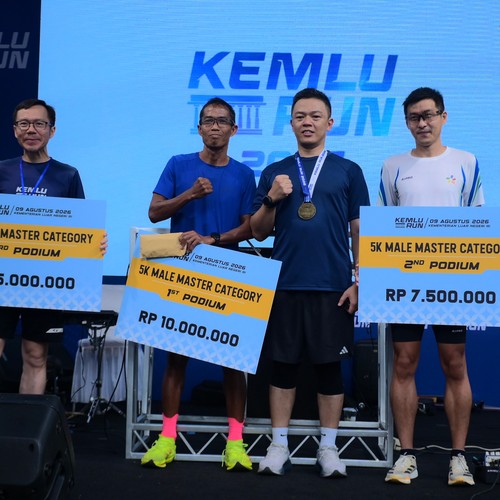 Race photo from KEMLU RUN 2026