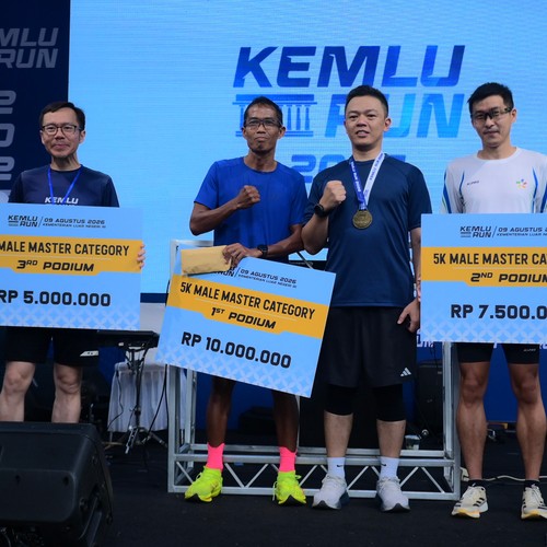 Race photo from KEMLU RUN 2026