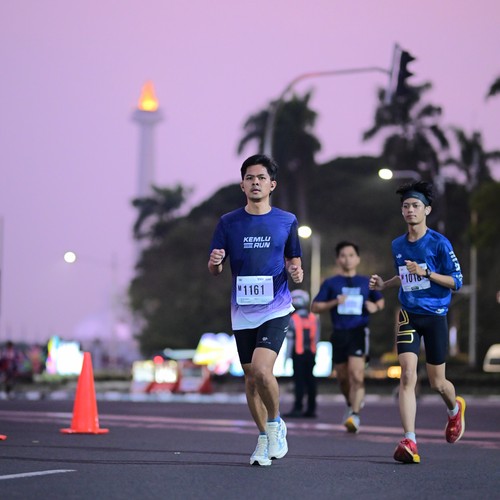 Race photo from KEMLU RUN 2026