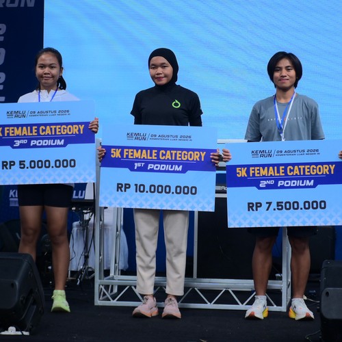 Race photo from KEMLU RUN 2026