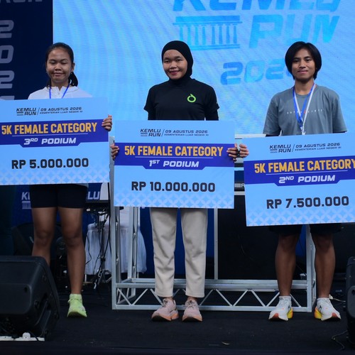 Race photo from KEMLU RUN 2026