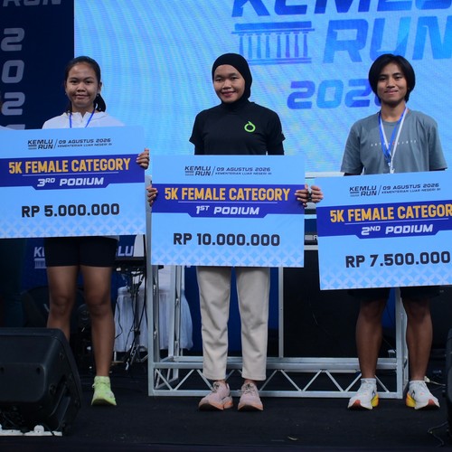 Race photo from KEMLU RUN 2026
