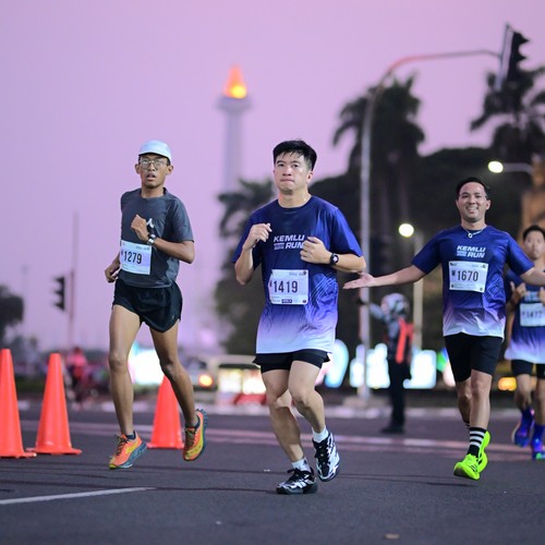 Race photo from KEMLU RUN 2026