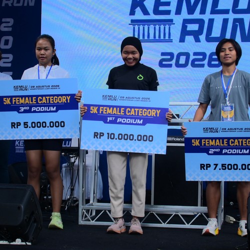 Race photo from KEMLU RUN 2026