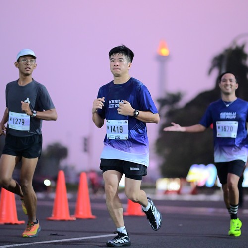 Race photo from KEMLU RUN 2026