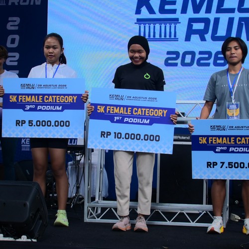 Race photo from KEMLU RUN 2026