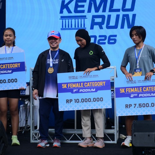 Race photo from KEMLU RUN 2026