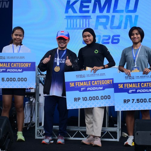 Race photo from KEMLU RUN 2026