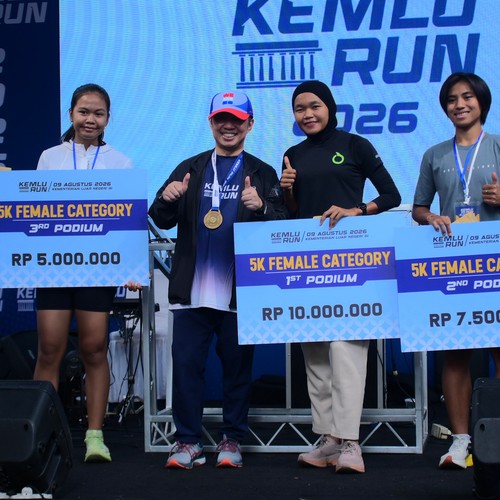 Race photo from KEMLU RUN 2026