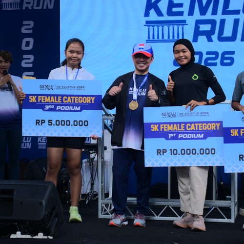 Race photo from KEMLU RUN 2026