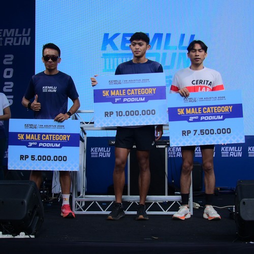 Race photo from KEMLU RUN 2026