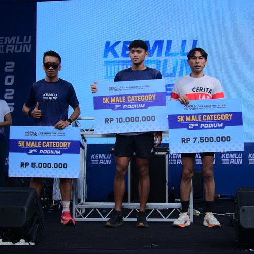Race photo from KEMLU RUN 2026