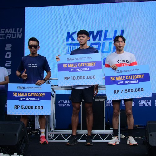 Race photo from KEMLU RUN 2026