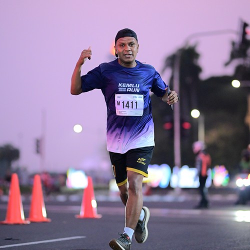 Race photo from KEMLU RUN 2026