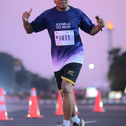 Race photo from KEMLU RUN 2026