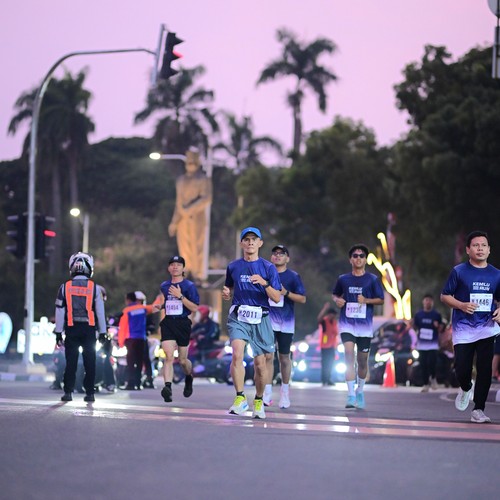 Race photo from KEMLU RUN 2026