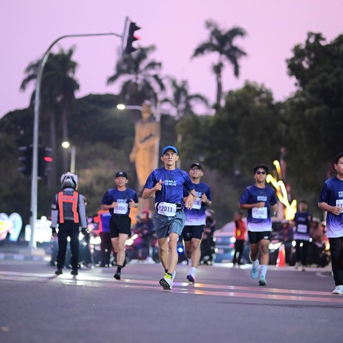 Race photo from KEMLU RUN 2026
