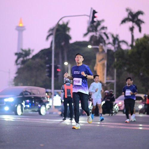 Race photo from KEMLU RUN 2026