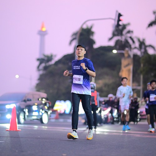 Race photo from KEMLU RUN 2026