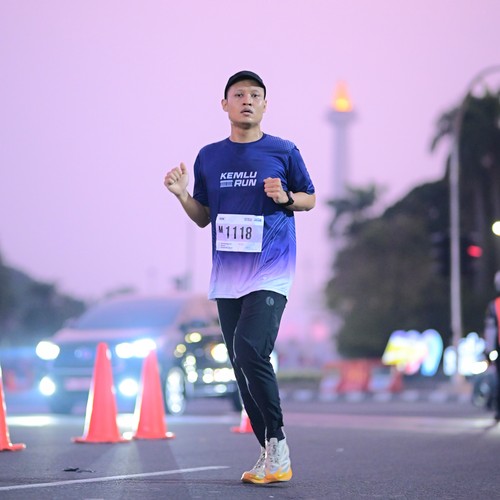Race photo from KEMLU RUN 2026