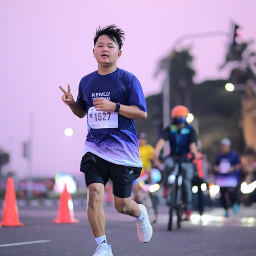 Race photo from KEMLU RUN 2026