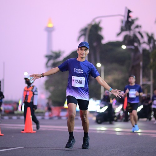 Race photo from KEMLU RUN 2026