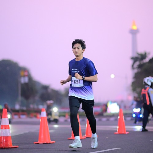Race photo from KEMLU RUN 2026