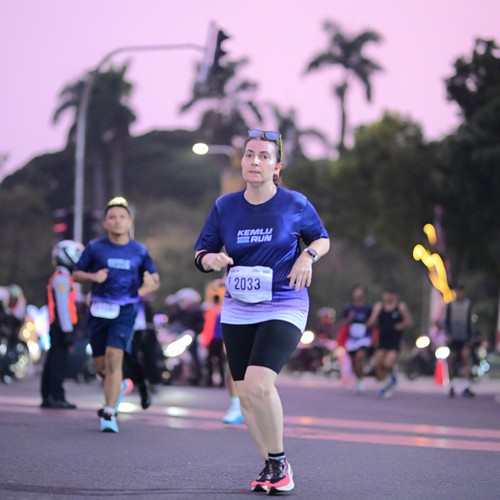 Race photo from KEMLU RUN 2026
