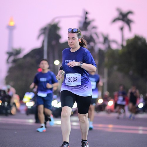 Race photo from KEMLU RUN 2026
