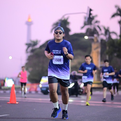 Race photo from KEMLU RUN 2026