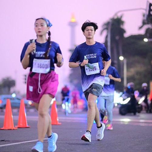 Race photo from KEMLU RUN 2026