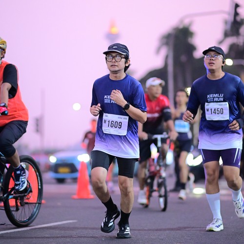Race photo from KEMLU RUN 2026