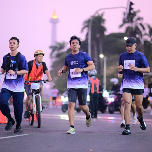 Race photo from KEMLU RUN 2026
