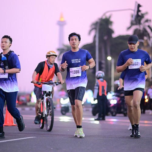Race photo from KEMLU RUN 2026