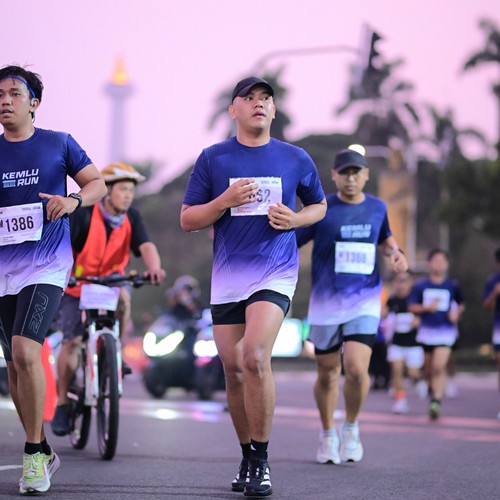 Race photo from KEMLU RUN 2026