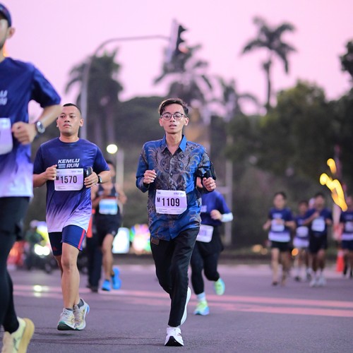 Race photo from KEMLU RUN 2026