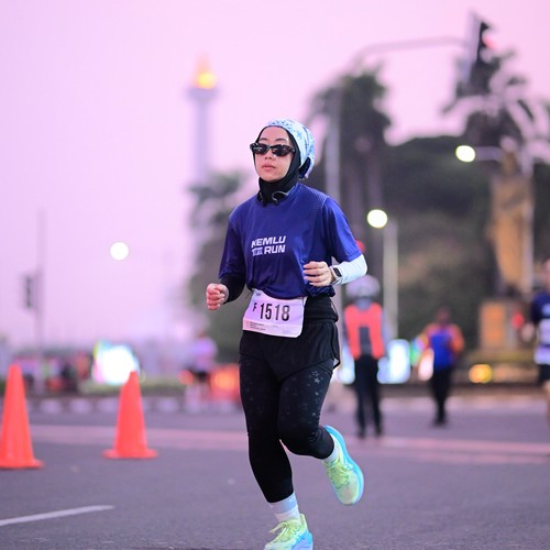 Race photo from KEMLU RUN 2026