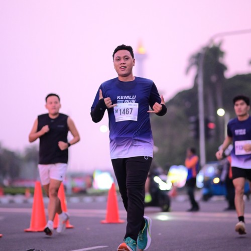 Race photo from KEMLU RUN 2026