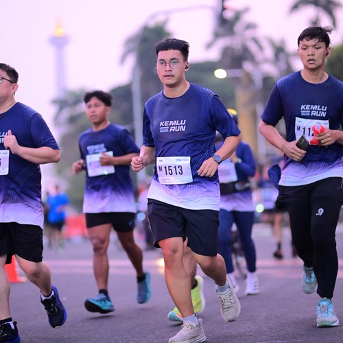 Race photo from KEMLU RUN 2026