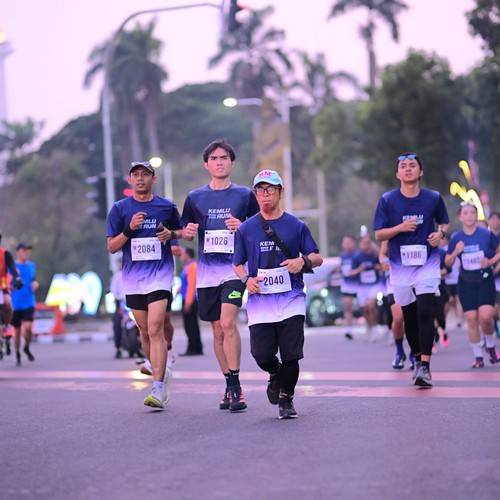 Race photo from KEMLU RUN 2026