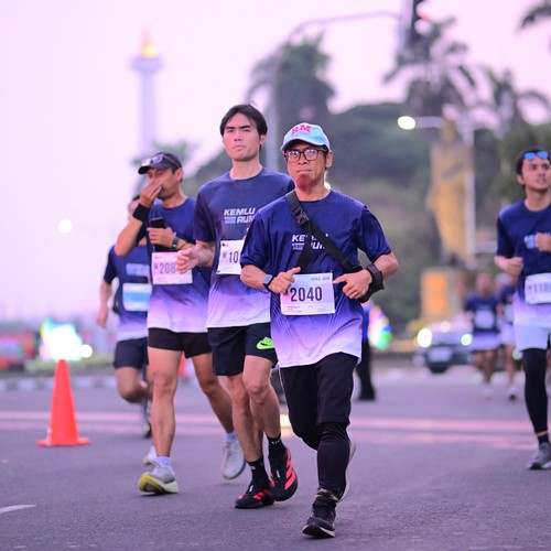 Race photo from KEMLU RUN 2026