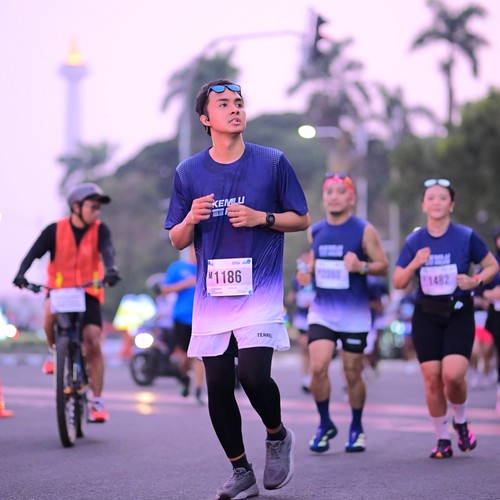 Race photo from KEMLU RUN 2026