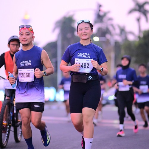 Race photo from KEMLU RUN 2026