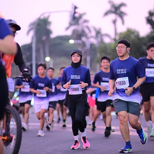 Race photo from KEMLU RUN 2026