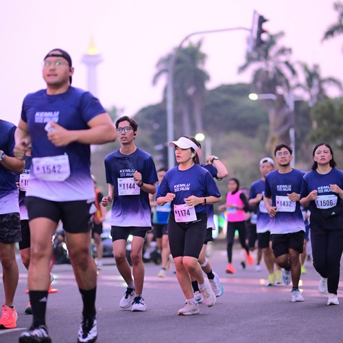 Race photo from KEMLU RUN 2026