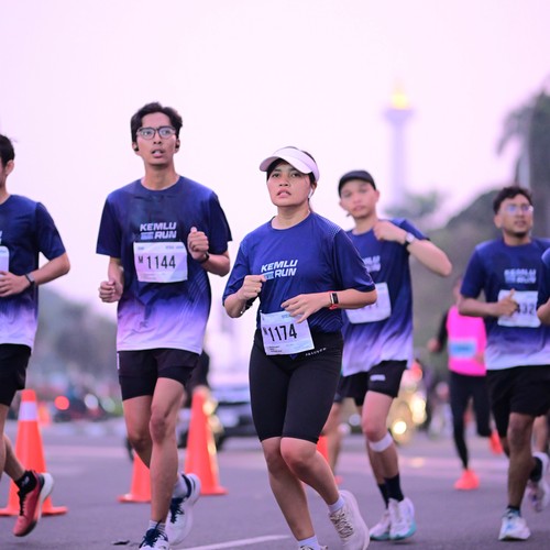 Race photo from KEMLU RUN 2026