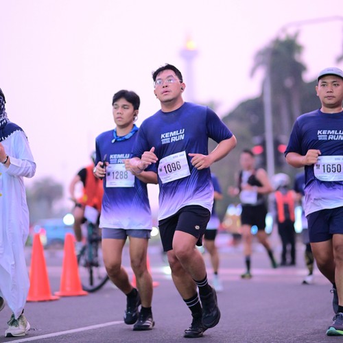Race photo from KEMLU RUN 2026