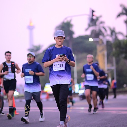 Race photo from KEMLU RUN 2026